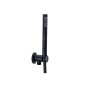 Paffoni Stick - Colonne de douche avec pommeau de douche, support et flexible, noir mat ZDUP094NO