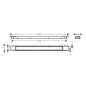 Hansgrohe RainDrain Match Plus - Caniveau de douche 80 cm, avec grille, acier inoxydable brossé 56215800