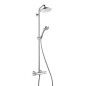 Hansgrohe Croma 220 - Set de douche Showerpipe avec thermostat, 220 mm, 1 jet, chrome 27185000