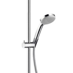 Hansgrohe Croma 220 - Set de douche Showerpipe avec thermostat, 220 mm, 1 jet, chrome 27185000