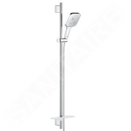 Grohe Rainshower SmartActive Cube - Set de douche de tête 130 9,5 l/min, 3 jets, barre 900 mm et flexible, chrome 26587000