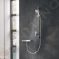 Grohe Rainshower SmartActive Cube - Set de douche de tête 130 9,5 l/min, 3 jets, barre 900 mm et flexible, chrome 26587000
