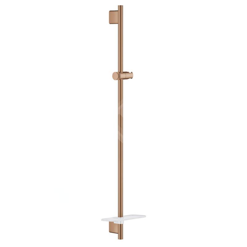 Grohe Rainshower SmartActive - Barre de douche avec tablette, 900 mm, Warm Sunset brossé 26603DL0