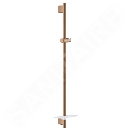 Grohe Rainshower SmartActive - Barre de douche avec tablette, 900 mm, Warm Sunset brossé 26603DL0