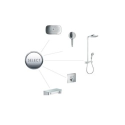 Hansgrohe Raindance Select E - Set de douche Showerpipe 300 avec thermostat ShowerTablet Select, 3 jets, chrome 27127000