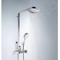 Hansgrohe Raindance Select E - Set de douche Showerpipe 300 avec thermostat ShowerTablet Select, 3 jets, chrome 27127000