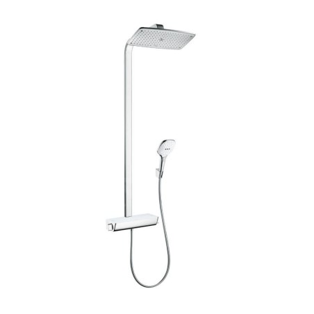 Hansgrohe Raindance Select E - Set de douche avec thermostat, 360 mm, blanc/chrome 27112400