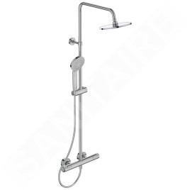 Ideal Standard CeraTherm - Set de douche T50 avec thermostat, 200 mm, 3 jets, chrome A7225AA