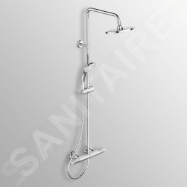 Ideal Standard CeraTherm - Set de douche T50 avec thermostat, 200 mm, 3 jets, chrome A7225AA