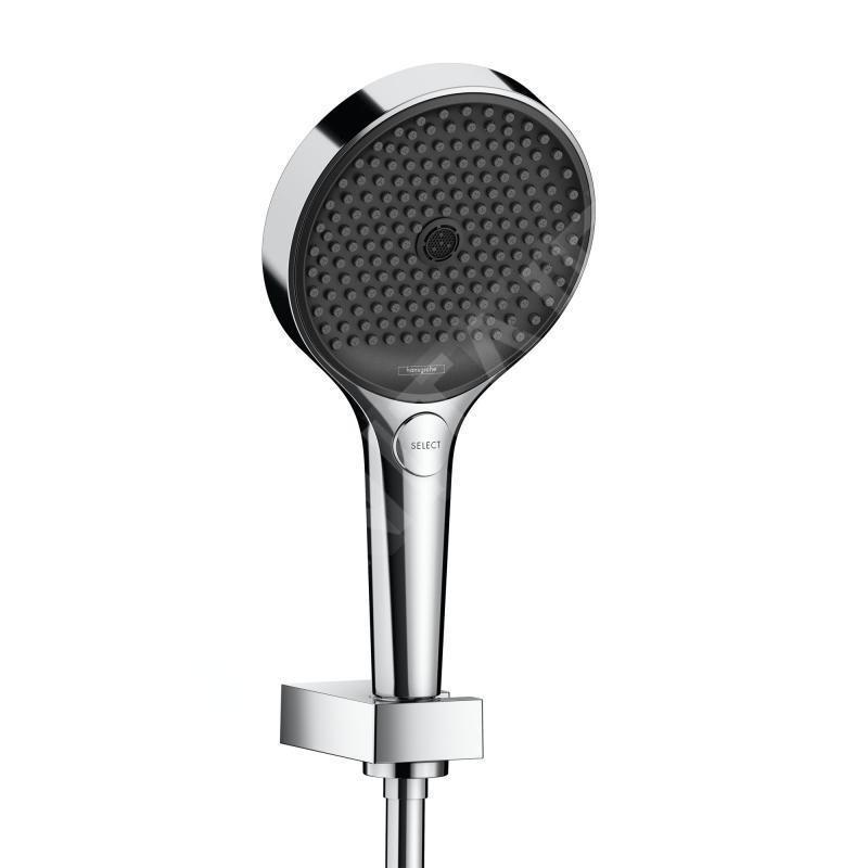 Hansgrohe Rainfinity - Ensemble de pommeau de douche 130, support de douchette et flexible 1,6 m, chrome 26851000