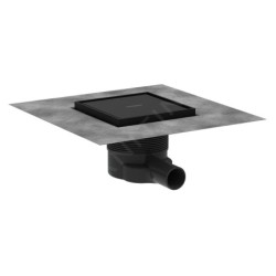 Hansgrohe RainDrain Brilliance - Bonde de sol, 15 x 15 cm, noir mat 56251670