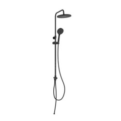kielle Oudee - Set de douche avec inverseur, 228 mm, 3 jets, noir mat 20602034