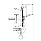 Hansgrohe Raindance Select S - Set de douche 120, 3 jets, barre de douche 900 mm, chrome 27648000