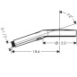 Hansgrohe Rainfinity - Pommeau de douche 130, 3 jets, EcoSmart, noir mat 26865670