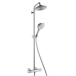 Hansgrohe Raindance S - Set de douche Showerpipe 240 avec thermostat, EcoSmart 9 l/min, chrome 27116000