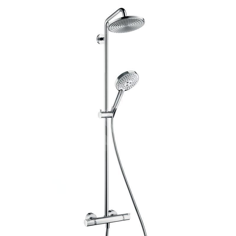 Hansgrohe Raindance S - Set de douche Showerpipe 240 avec thermostat, EcoSmart 9 l/min, chrome 27116000