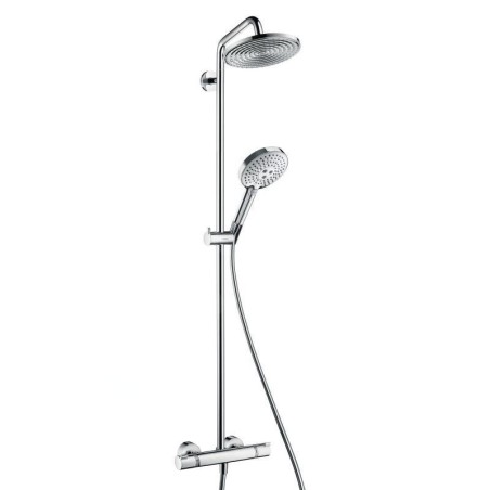 Hansgrohe Raindance S - Set de douche Showerpipe 240 avec thermostat, EcoSmart 9 l/min, chrome 27116000