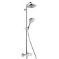 Hansgrohe Raindance S - Set de douche Showerpipe 240 avec thermostat, EcoSmart 9 l/min, chrome 27116000