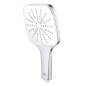 Grohe Rainshower SmartActive Cube - Set de douche de tête 130 9,5 l/min, 3 jets, barre 900 mm et flexible, blanc lunaire