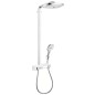Hansgrohe Raindance Select E - Set de douche Showerpipe 300 avec thermostat ShowerTablet Select, 3 jets, blanc/chrome 27127400 Hansgrohe Raindance Select E - Set de douche Showerpipe 300 avec thermostat ShowerTablet Select, 3 jets, blanc/chrome 27127400