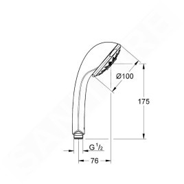 Grohe Relexa - Douchette Trio 1/2, chrome 28796000