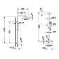 Duravit B.2 - Set de douche avec thermostat, chrome B24280008010