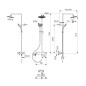 Ideal Standard Cerafine O - Set de douche avec mitigeur, diamètre 200 mm, 1 jet, noir BC750XG