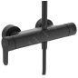 Ideal Standard Cerafine O - Set de douche avec mitigeur, diamètre 200 mm, 1 jet, noir BC750XG