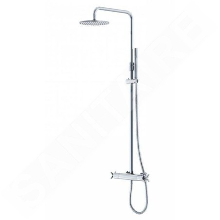 Steinberg 250 - Ensemble de douche avec thermostat, diamètre 200 mm, chrome 250 2721