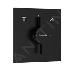 SANITINO - Set de douche avec mitigeur et corps encastré hansgrohe, accessoires kielle, noir mat SANI21HHK401