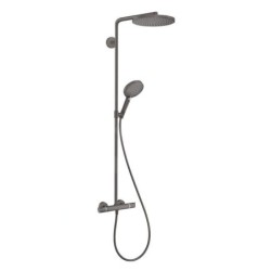 Hansgrohe Raindance Select S - Colonne de douche thermostatique Showerpipe, 1jet, noir chromé brossé 27633340