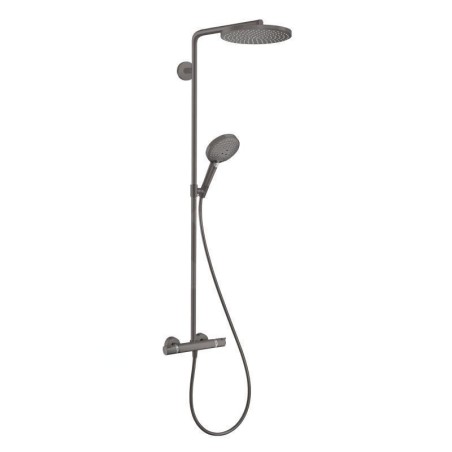 Hansgrohe Raindance Select S - Colonne de douche thermostatique Showerpipe, 1jet, noir chromé brossé 27633340