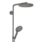 Hansgrohe Raindance Select S - Colonne de douche thermostatique Showerpipe, 1jet, noir chromé brossé 27633340