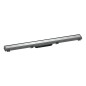 Hansgrohe RainDrain Match - Caniveau de douche linéaire avec grille en inox 800, avec cadre réglable en hauteur, chrome 56038000