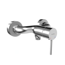 kielle Oudee - Set de douche avec mitigeur, colonne, flexible et tête de douche, chrome 10202SN10