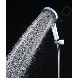 kielle Oudee - Set de douche avec mitigeur, colonne, flexible et tête de douche, chrome 10202SN10