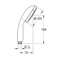 Grohe Vitalio Start - Pommeau de douche, 2 jets, noir mat 279462430