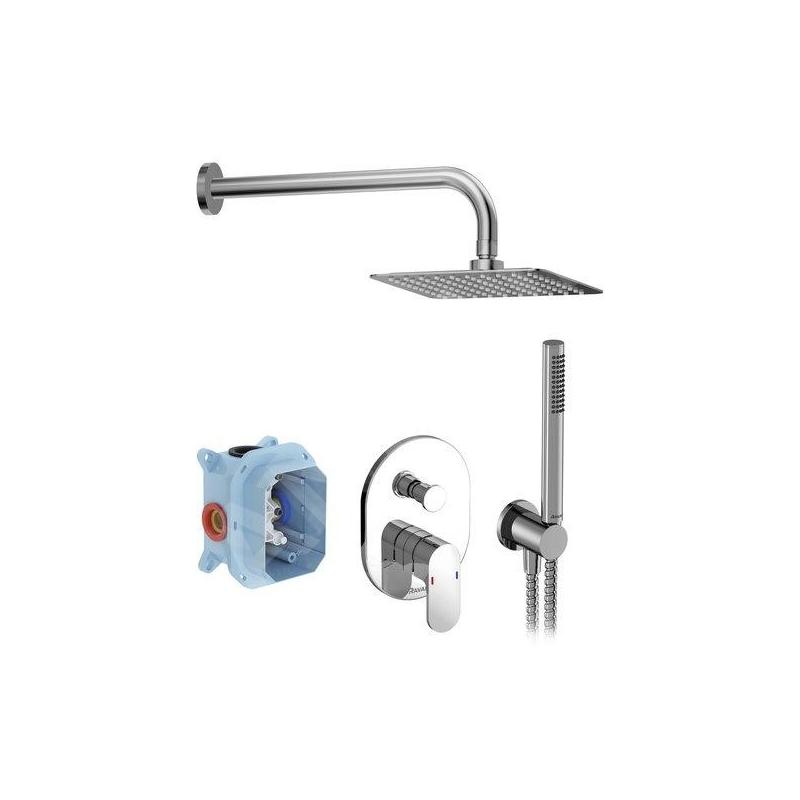 Ravak Chrome - Set de douche avec mitigeur encastré, corps d’encastrement, chrome X07S014 Ravak Chrome - Set de douche avec mitigeur encastré, corps d’encastrement, chrome X07S014