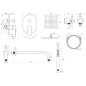 Ravak Chrome - Set de douche avec mitigeur encastré, corps d’encastrement, chrome X07S014 Ravak Chrome - Set de douche avec mitigeur encastré, corps d’encastrement, chrome X07S014