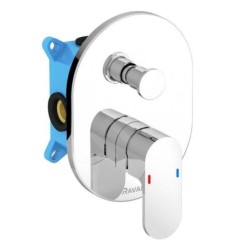 Ravak Chrome - Set de douche avec mitigeur encastré, corps d’encastrement, chrome X07S014