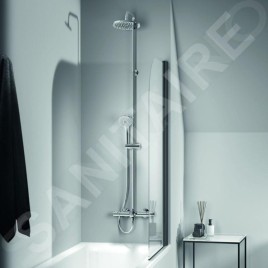 Ideal Standard CeraTherm - Set de douche avec thermostat de baignoire, diamètre 200 mm, 3 jets, chrome A7590AA