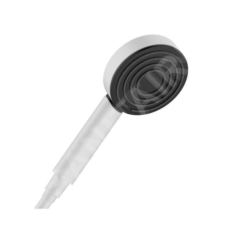 Hansgrohe Pulsify S - Pommeau de douche Activation 105, 1 jet, Green, blanc mat 24121700