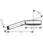 Hansgrohe Pulsify S - Pommeau de douche Activation 105, 1 jet, Green, blanc mat 24121700