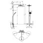 Hansgrohe Raindance Select S - Set de douche avec thermostat, 240 mm, 2 jets, chrome 27129000 Hansgrohe Raindance Select S - Set de douche avec thermostat, 240 mm, 2 jets, chrome 27129000