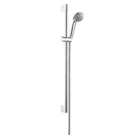 Hansgrohe Crometta 85 - Set de douche Variojet 2 jets/barre murale Unica’Crometta 0,65 m, chrome 27763000