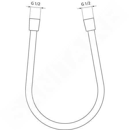 Ideal Standard Archimodule - Flexible de douche Idealflex 1,6 m, chrome A3330AA