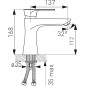 Novaservis Ferro Algeo Square - Mitigeur de lavabo avec vidage, chrome 82003,0 Novaservis Ferro Algeo Square - Mitigeur de lavabo avec vidage, chrome 82003,0