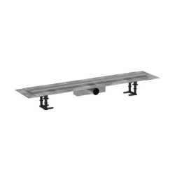 Hansgrohe RainDrain Compact - Caniveau de douche 90 cm, avec grille, acier inoxydable brossé 56180800