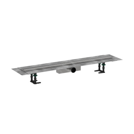 Hansgrohe RainDrain Compact - Caniveau de douche 90 cm, avec grille, acier inoxydable brossé 56180800