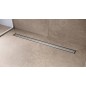 Hansgrohe RainDrain Compact - Caniveau de douche 90 cm, avec grille, acier inoxydable brossé 56180800